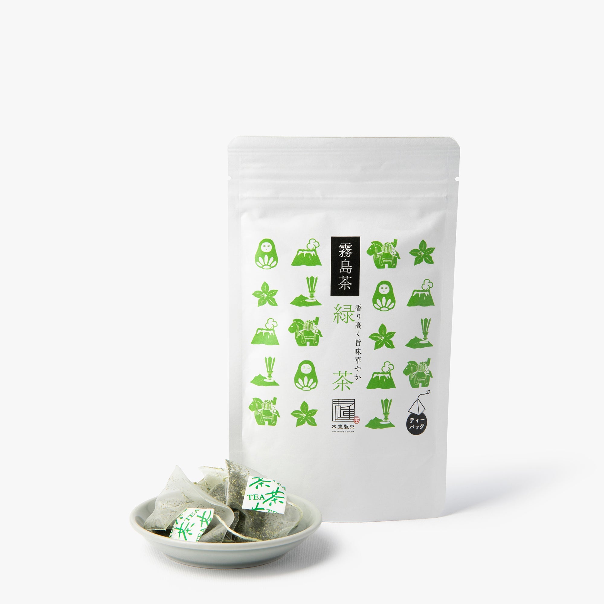 Kirishima Sencha Tea, 10 tea bags ⋅ Sueshige Seicha ⋅ 30g